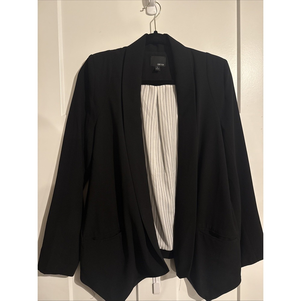 Greylin Blazer Women’s Small Black Single Breasted Pockets